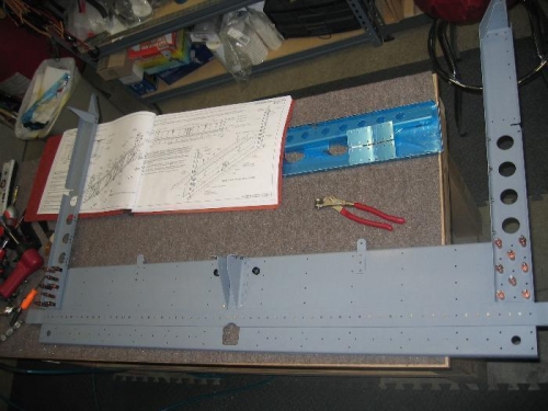 Completed rear spar bulkhead