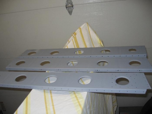 Right side baggage area ribs primed
