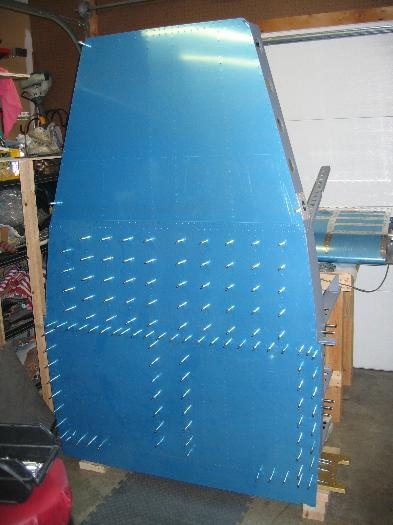 Working on the fuselage bottom skins