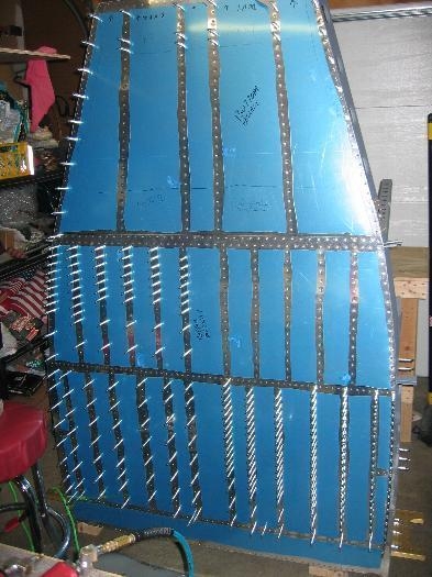 Riveted another six rows of rivets