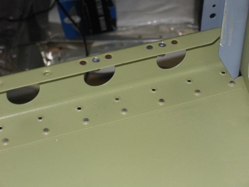Nutplates installed on the right side