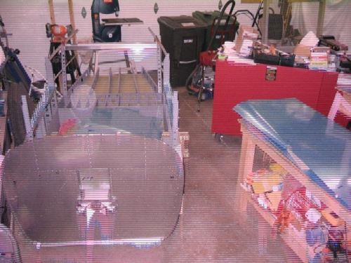 Re-arrange the garage a little to accomodate the fuselage stand