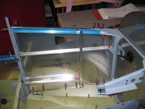 Inside view of the left forward skin