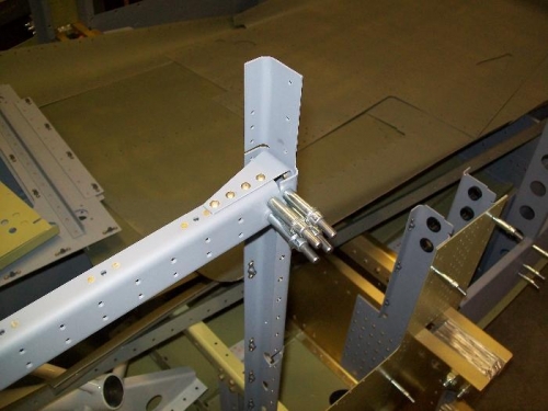 Left upper side channel, gusset, and bulkhead side channel