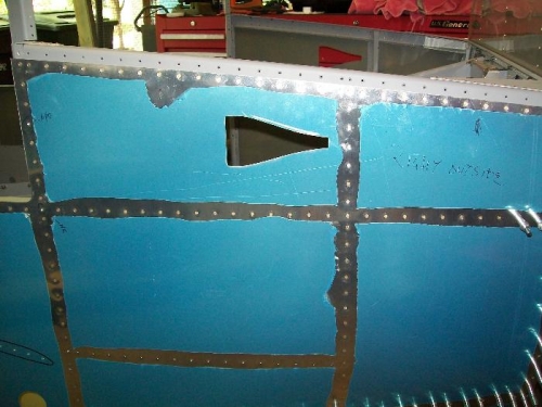 Right forward fuselage skin
