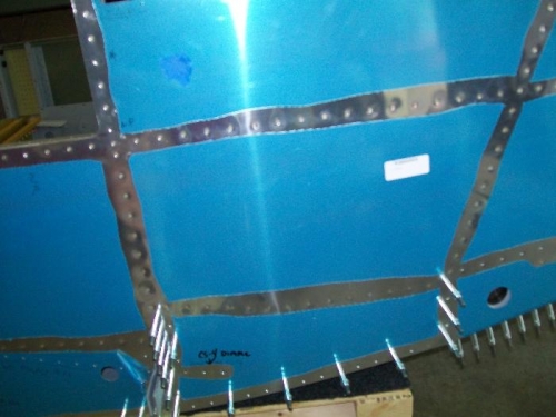 Left middle fuselage skin