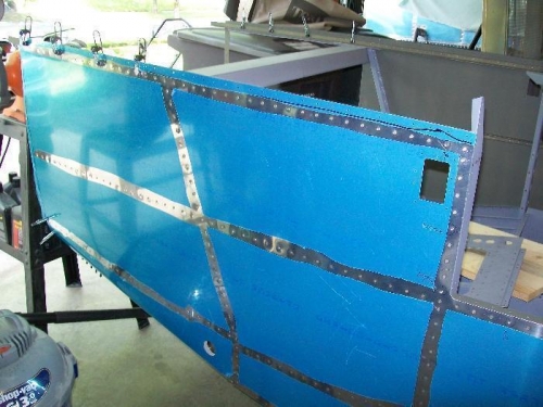 Right side fuselage skin all done
