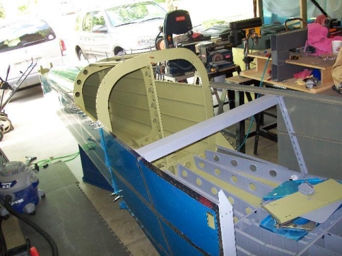 Right side view of tailcone attached