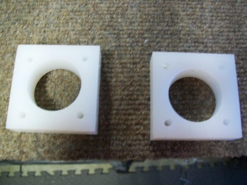 Step support block drilled
