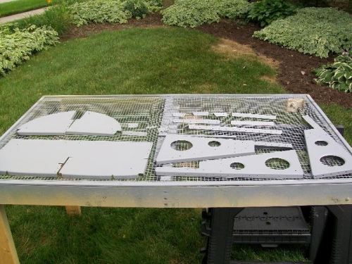 Primed upper fusealge panel parts
