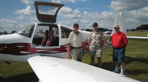 Ivan, Sheldon, and me with Sheldon's RV-10