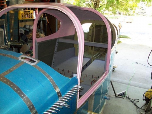 Front left view of the cabin cover