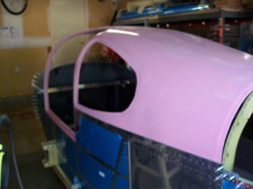 Rear left view of the cabin cover