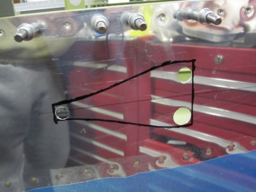 Using a unibit I made some starter holes