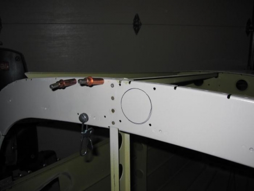 Holes drilled and marked