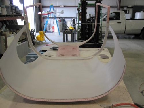 Upside down aft view