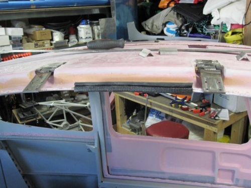 Right door hinges mounted