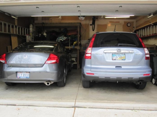 Cars back in the garage!