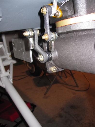 Throttle and Mixture arms on the FM-200