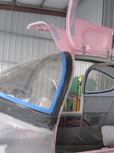 Fiberglass on the top windscreen joint