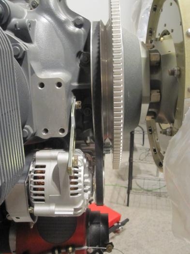 Alternator belt on nice and straight
