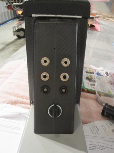 Jacks on the rear of the armrest