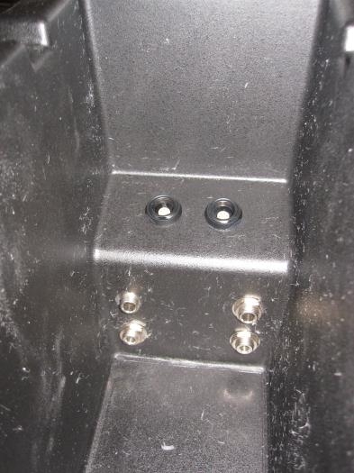 Jacks inside the armrest