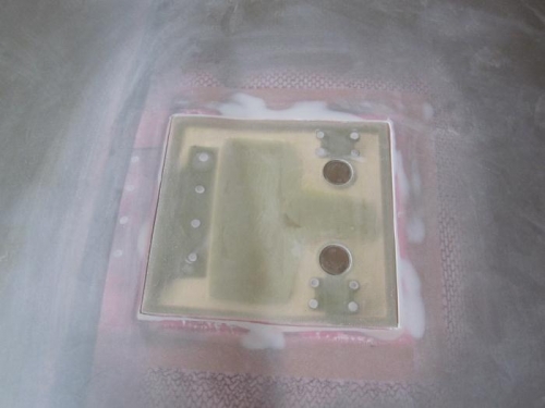 Oil filler door