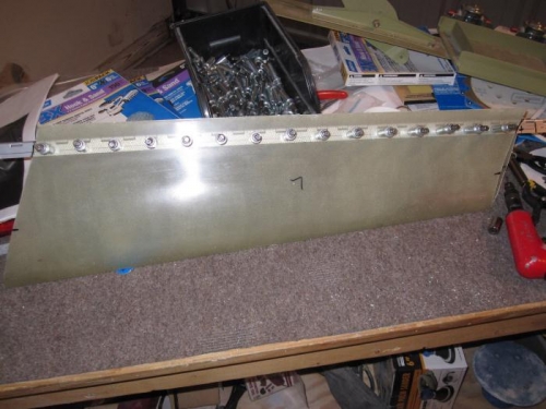 Leg Fairing Hinge Drilled & Clecoed