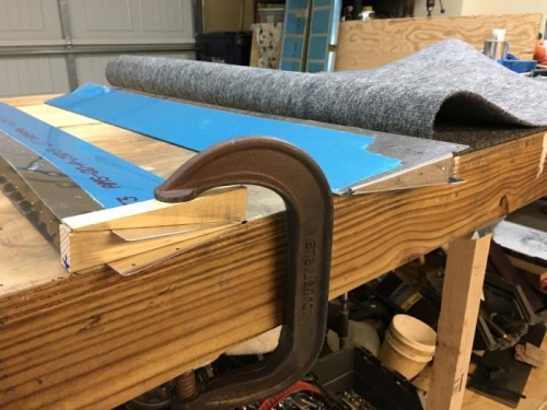 Bending closeout tabs