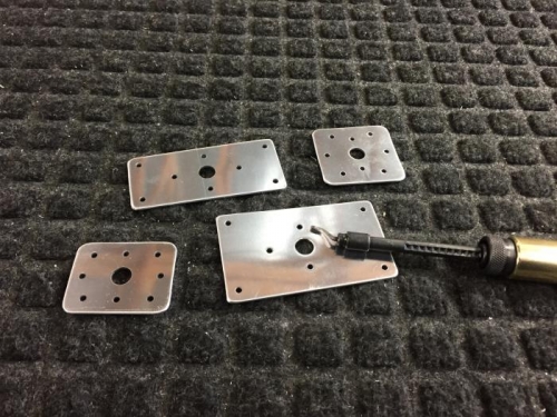 deburred main spar plates