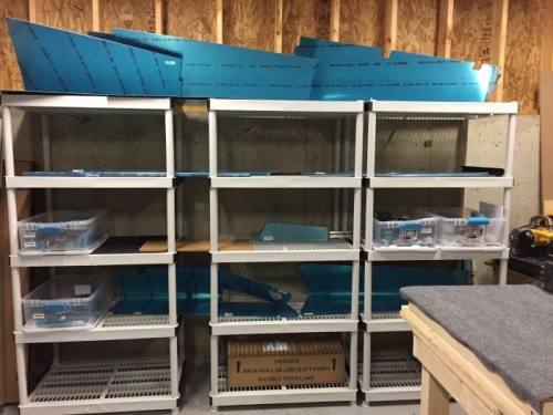 Tail Parts Organized stowed