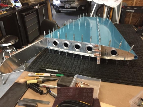 VS-801PP clecoed to frame