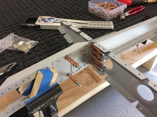 HS-00005,00006 attached tp front spar