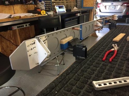 Assembling in jig with clecos