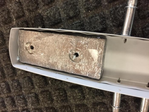 Enlarged R-703 holes to #12