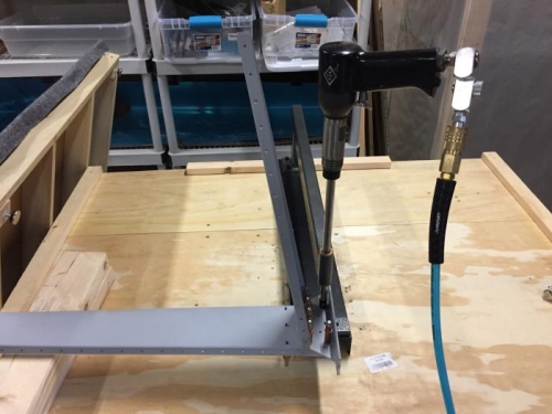 Riveting using C-Frame