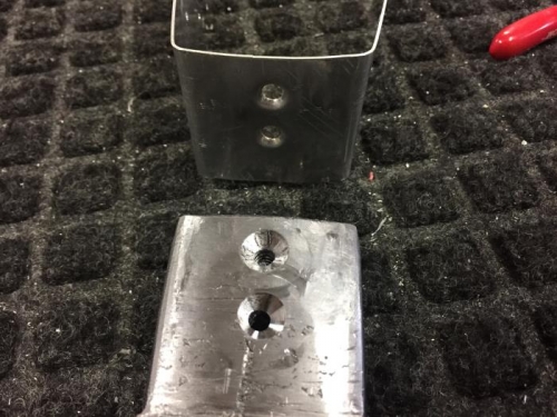 Dimpled and countersunk for Counterbalance weight