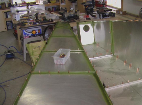 Passanger skin prepped ready for install