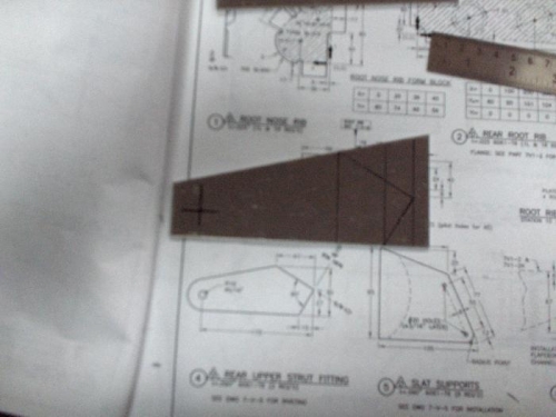 Layout of the bracket prior to cutting and filing