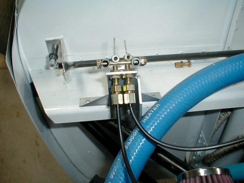 Both cables attached to bell crank