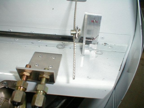 Cable clamp in place.