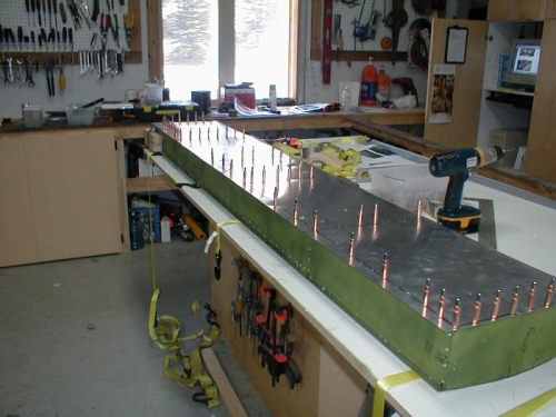 Drilled and  Clecoed