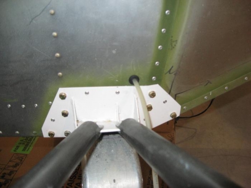 Brake line through cabin side