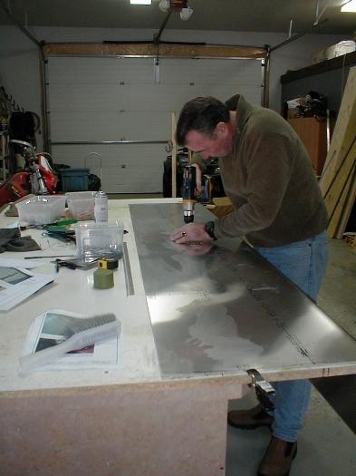 Predrilling skin after marking