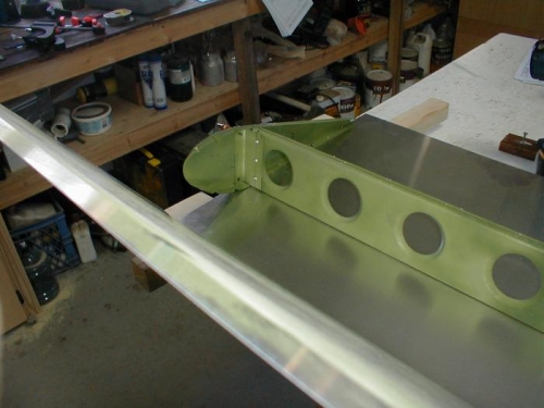 Flipped over ready for the straps to form the skin over the top.