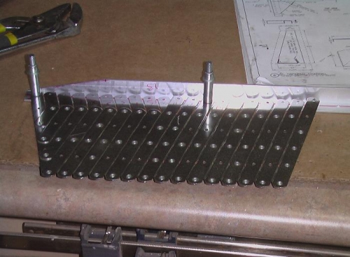 Marked and drilled the rivet holes