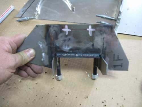 Marked ready to drill for rivets