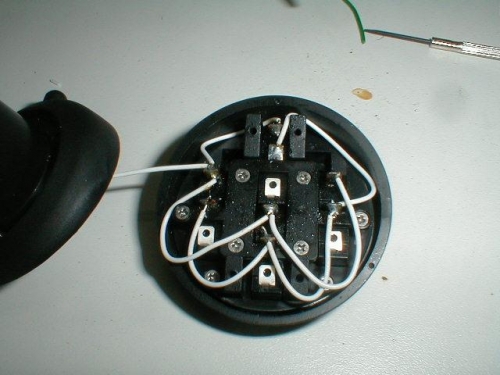 Small little wires in the stick grip top