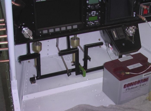 Battery wont be staying there. Co pilot might find it cramped???